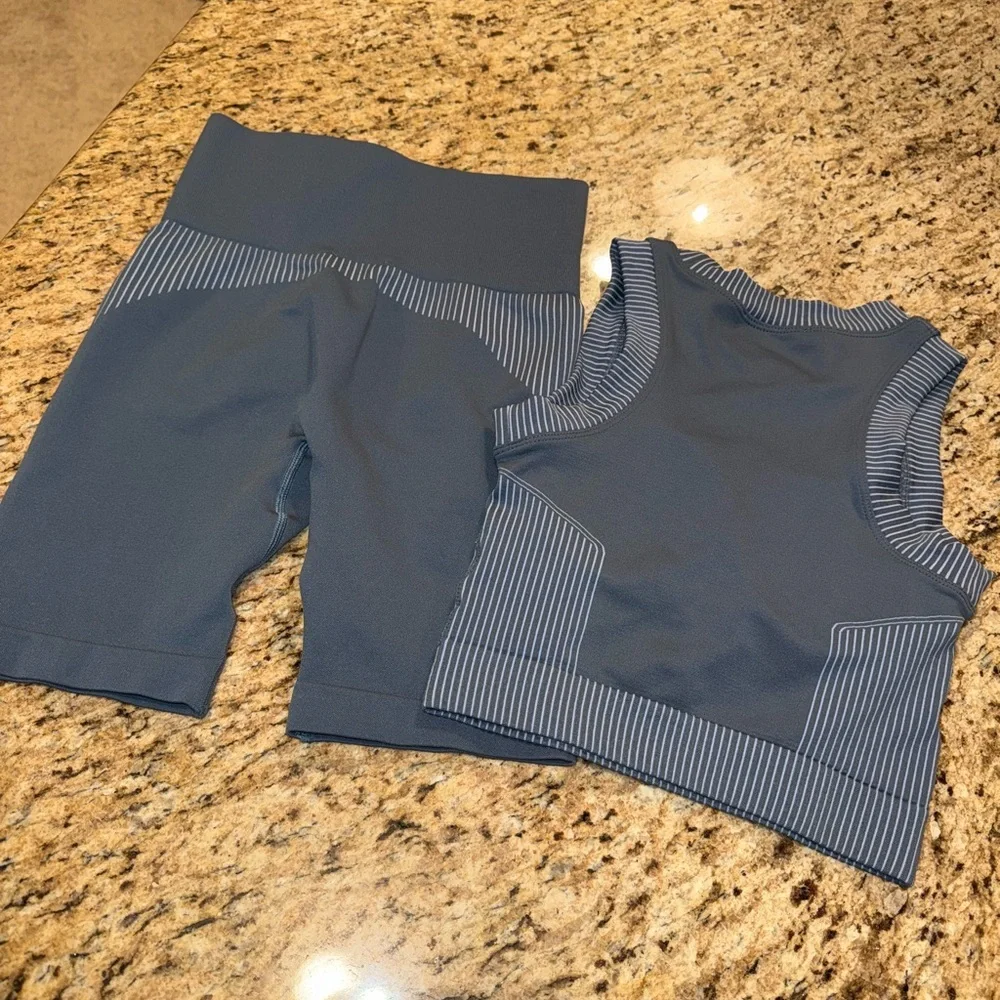 Bailey 44 Sport Blue Matching Workout Set